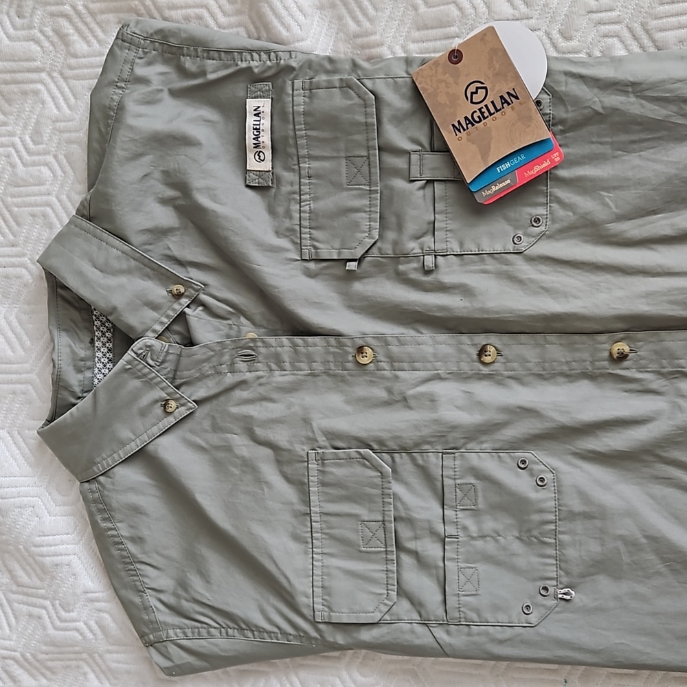 NWT Magellan Outdoors Women's Lake Fork Fishing Shirt - Picture 3 of 6